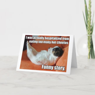 Carte de voeux chaude de chiot de Cheetos