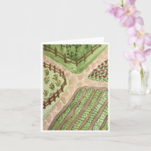 Carte de vœux Chemins de jardin
