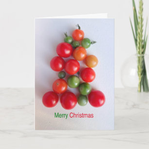 Carte de voeux Cherry Tomato Christmas Tree