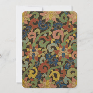 Carte de voeux Chine Design ornement
