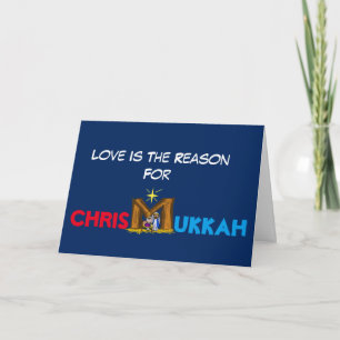 Carte de voeux Chrismukkah Manger