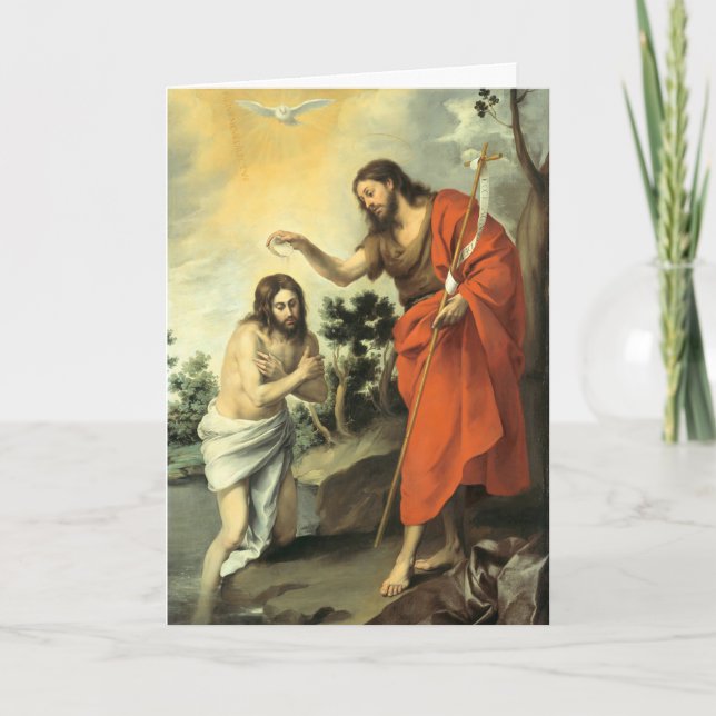 Carte de voeux Christian Adulte Baptême (Devant)