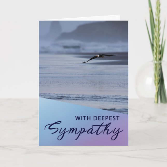Carte de voeux Christian Sympathy Bald Eagle (Devant)