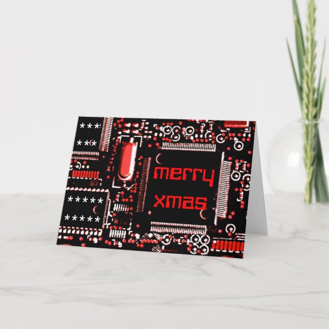 Carte de voeux Circuit Red 2 'Merry Xmas' (Devant)