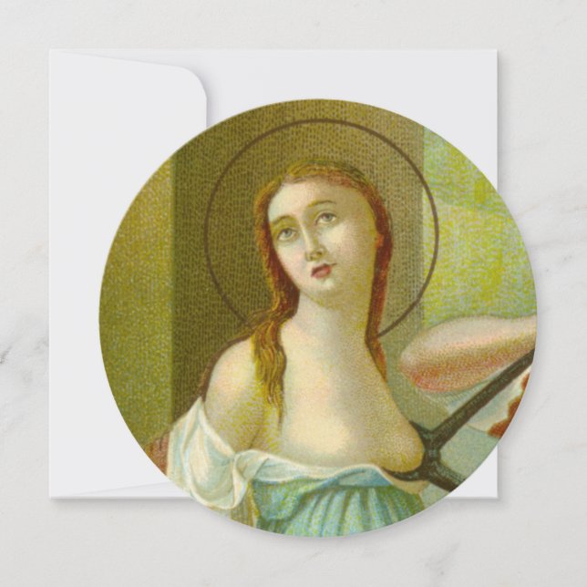 Carte de voeux circulaire St Agatha (M3) de 5,25 p (Devant)