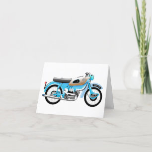 Carte de voeux classique de moto de flèche d'Ariel