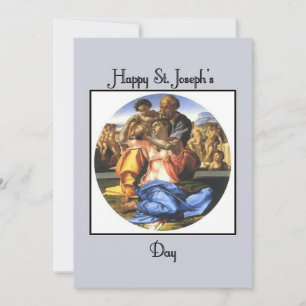 Carte de voeux classique Saint-Joseph's Day