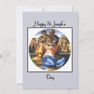 Carte de voeux classique Saint-Joseph's Day
