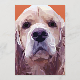 Carte de voeux Cocker Spaniel Painting