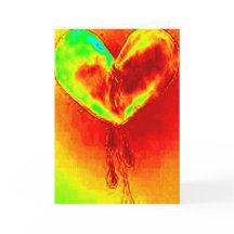 Carte de voeux Coeur cassé