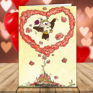 Carte de vœux COEUR DE FUMÉE de Nicole Janes