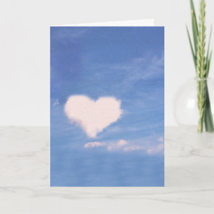 CARTE DE VOEUX : Cœur en Nuage_ Carte