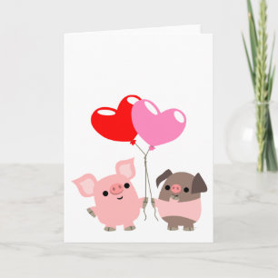 Carte de voeux Coeurs en Tangled (Coeurs de Cartoo