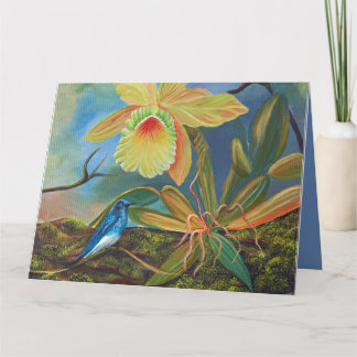 Carte de voeux colibri