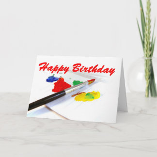 Carte de voeux colorée d'anniversaire
