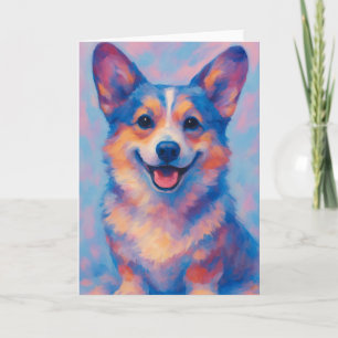 Carte de vœux Corgi