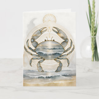 Carte de vœux Crabe Gardien Tissé de Rêves