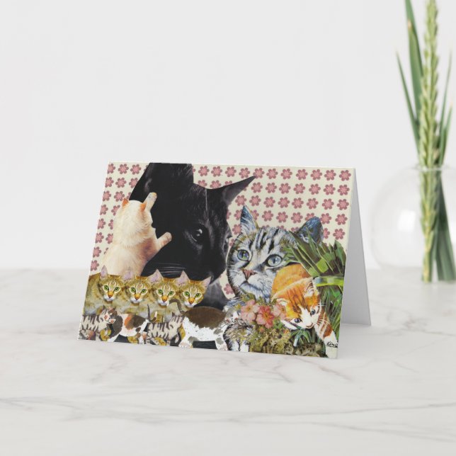 Carte de voeux Creative Cats (Devant)