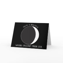 Carte de voeux Crescent MOON