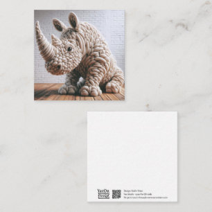 Carte de voeux Crochet Rhino