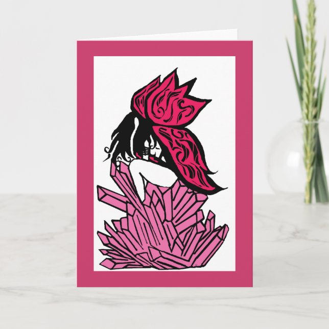 Carte de voeux Crystal fairy (Devant)