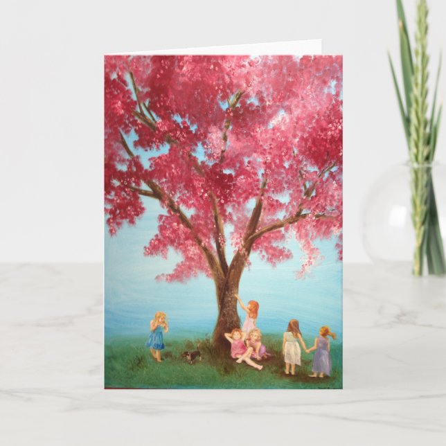 Carte de voeux "Cupcake tree" (Devant)