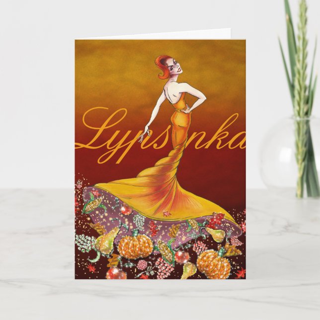 Carte de voeux d'action de grâces n° 2 (salutation (Devant)