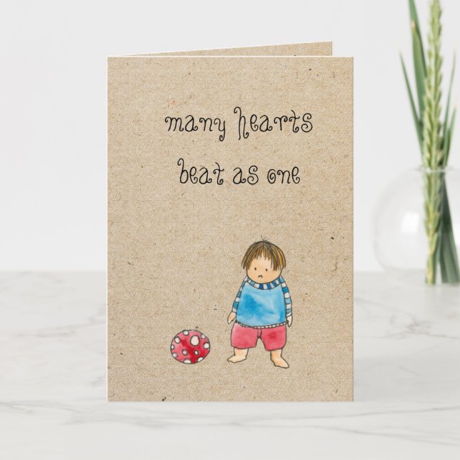 carte de voeux d'adoption (Devant)