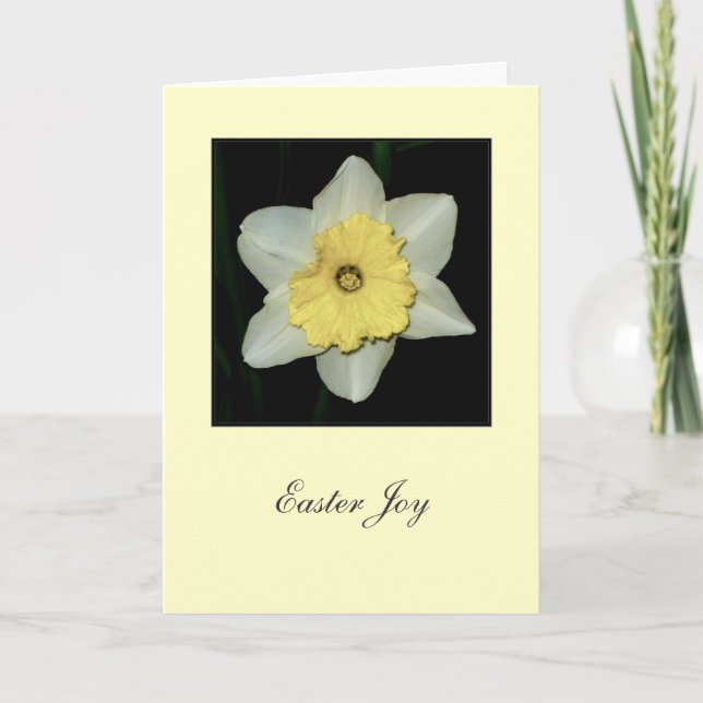 Carte de voeux Daffodique 'Pâques Joy' (Devant)