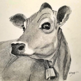 Carte de vœux Daisy Cow