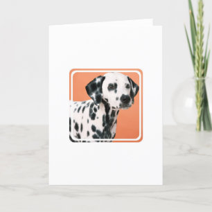 Carte de voeux dalmatienne de chiots