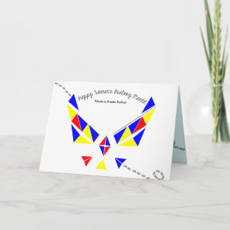 Carte de voeux d'Ameila Earhart de mois de