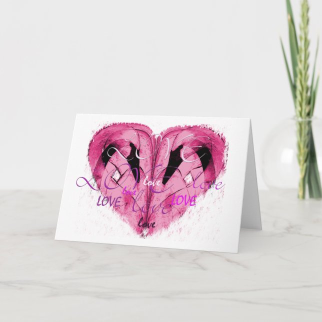 Carte de voeux d'amour (Devant)