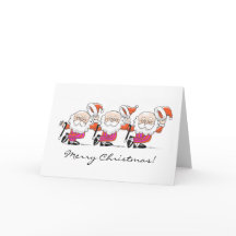 Carte de voeux Dancing Santas