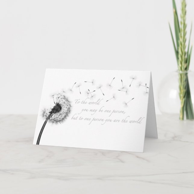 Carte de voeux Dandelion Inspiration (Devant)