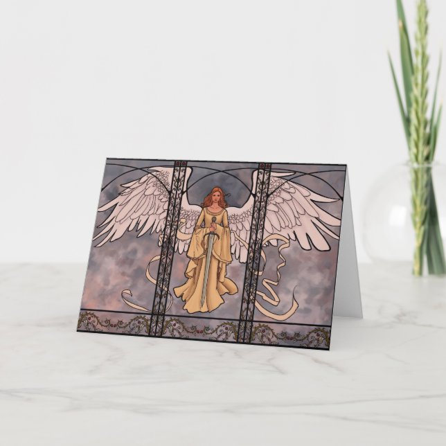 Carte de voeux d'ange gardien (Devant)