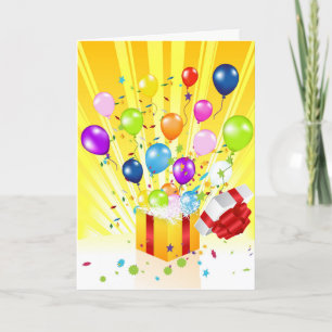 Carte de voeux d'anniversaire