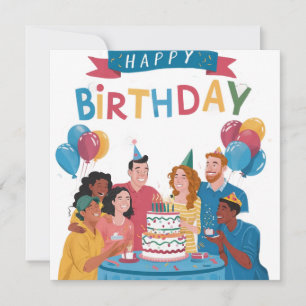 Carte de Vœux d'Anniversaire