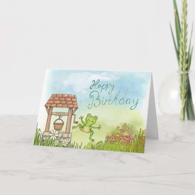 Carte de voeux d'anniversaire (Devant)