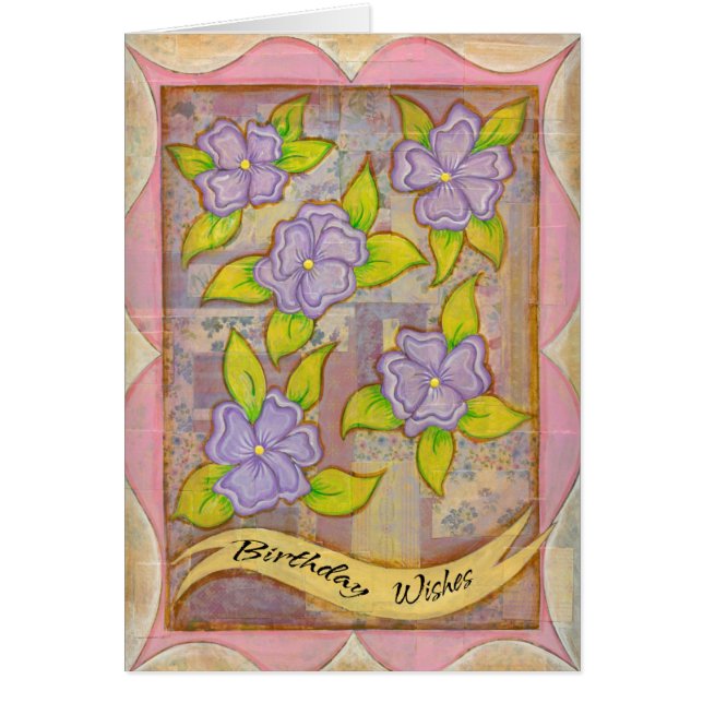 Carte de voeux d'anniversaire (Devant)