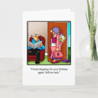 Carte de voeux d'anniversaire amusante