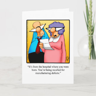 Carte de voeux d'anniversaire amusante