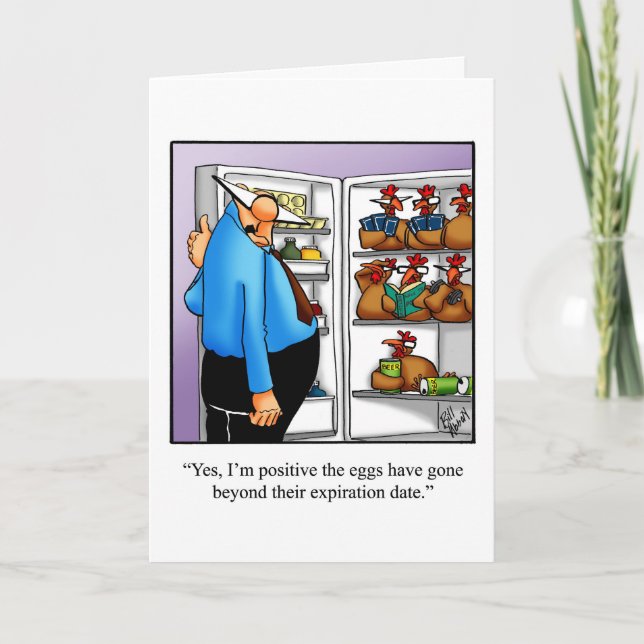 Carte de voeux d'anniversaire amusante (Devant)