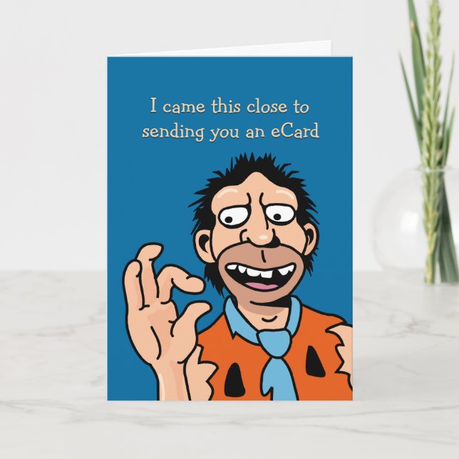 Carte de voeux d'anniversaire amusante (Devant)