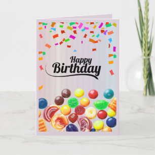 Carte de vœux d'anniversaire aux fruits