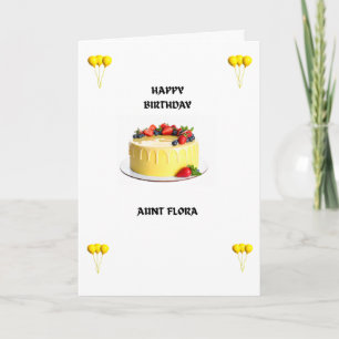 Carte de vœux d'anniversaire - Ballons jaunes