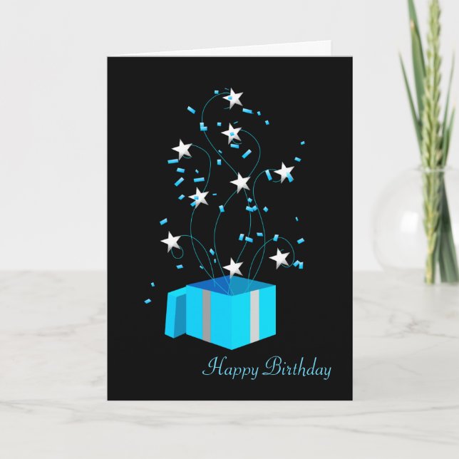 Carte de voeux d'anniversaire - Bureau d'affaires (Devant)