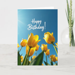 Carte de vœux d'anniversaire Ciel d'Azur