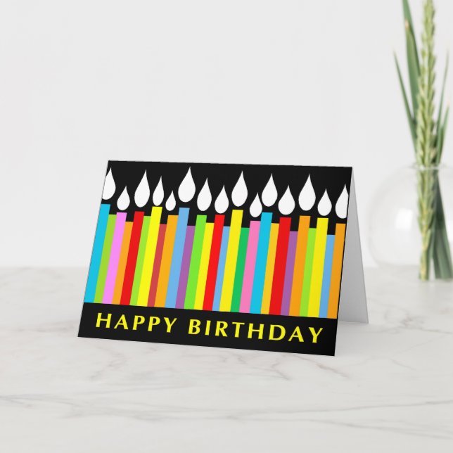 Carte de voeux d'anniversaire - Collaborateur de b (Devant)