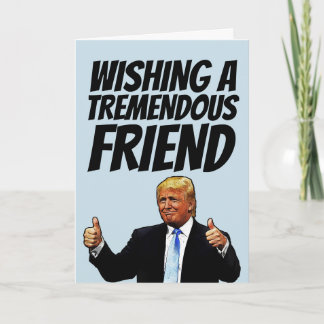 CARTE DE VOEUX D'ANNIVERSAIRE DE DONALD TRUMP